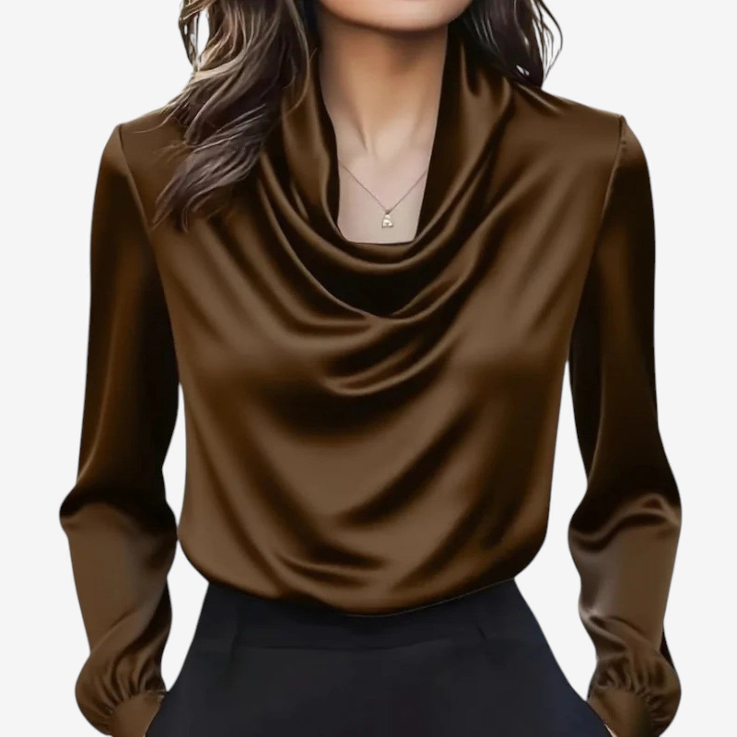 Blouse à Col Drapé Katia™