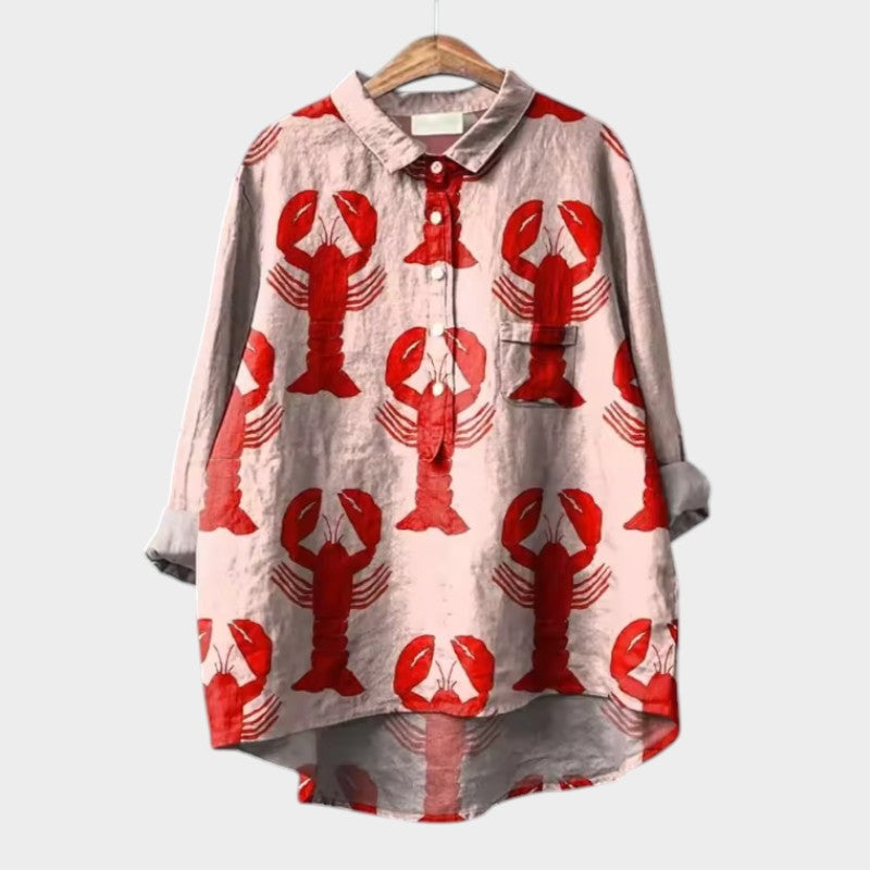 Crabe | Blouse Premium avec Motif Floral