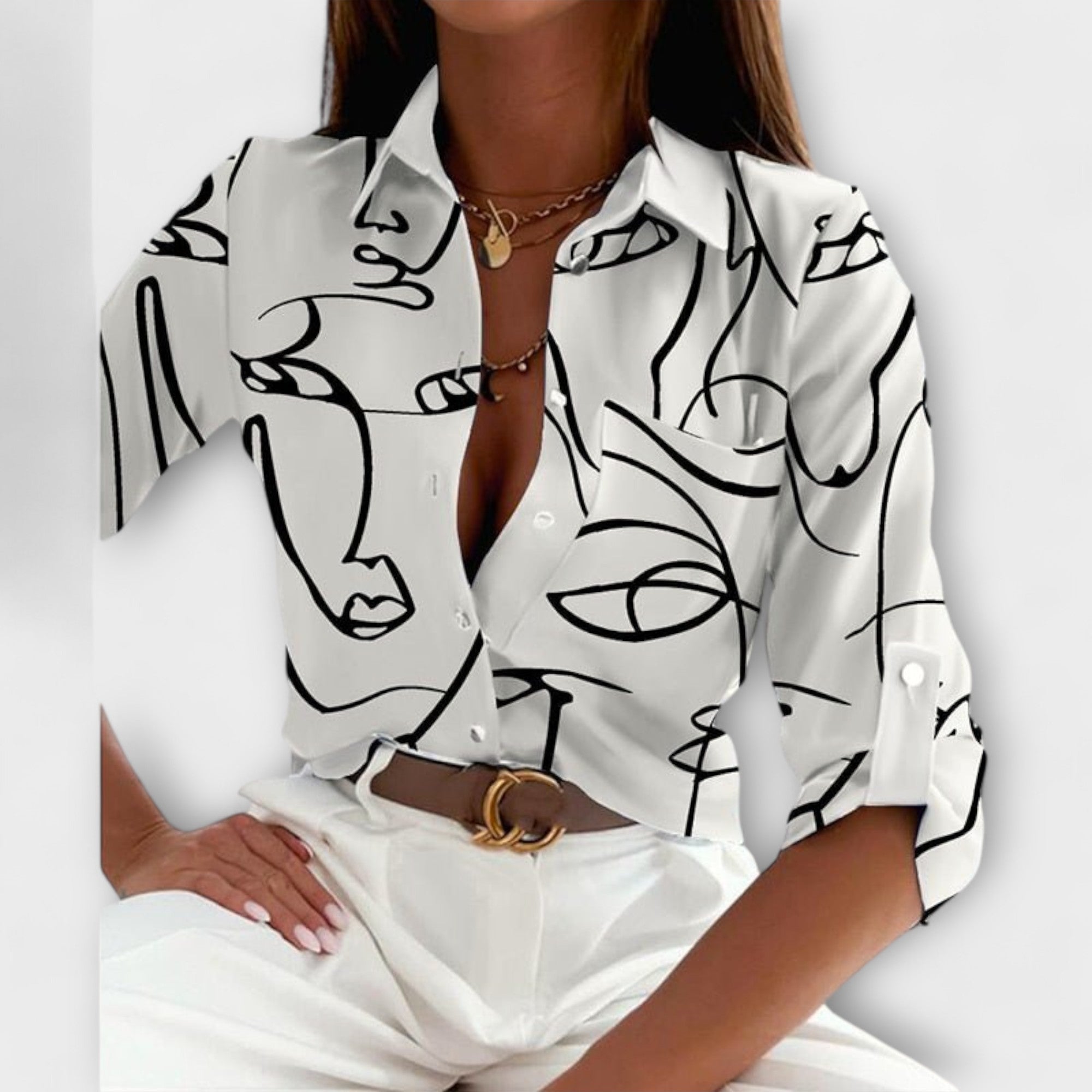 Blouse avec col classique